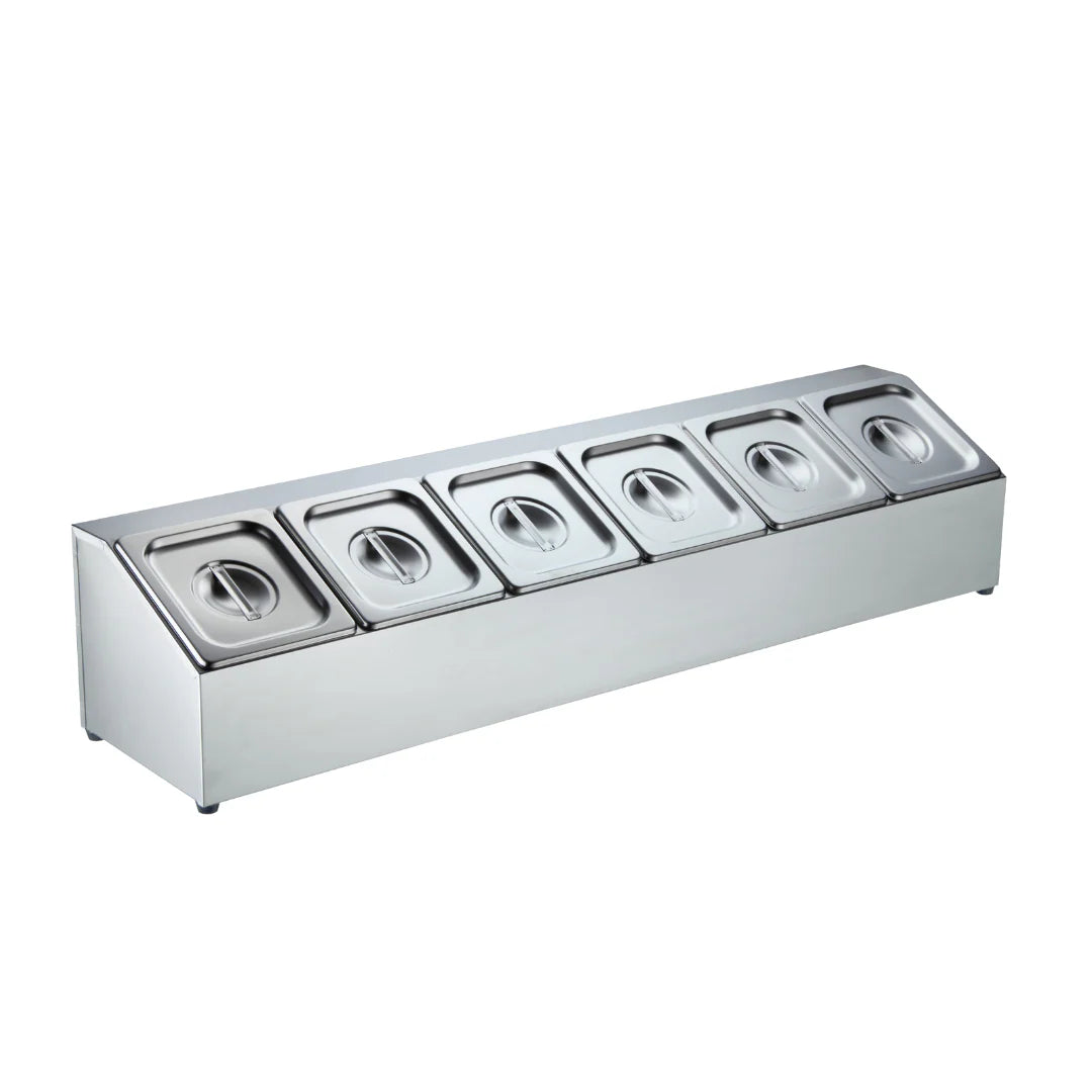 Countertop Gastronorm Pan Holder - 6 x GN 1/6 100mm