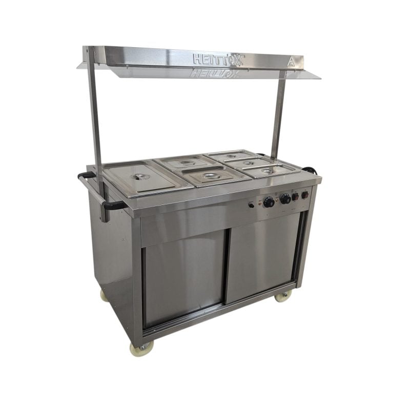 Heittox 5 Pan Wet Bain Marie With Heated Gantry