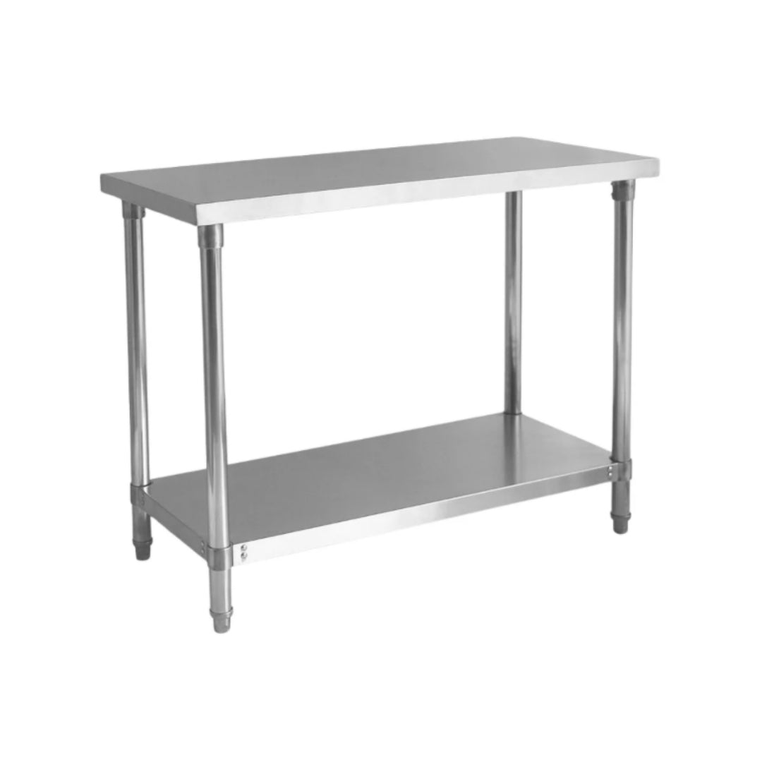 Hamoki Stainless Steel Table With 1 Shelf