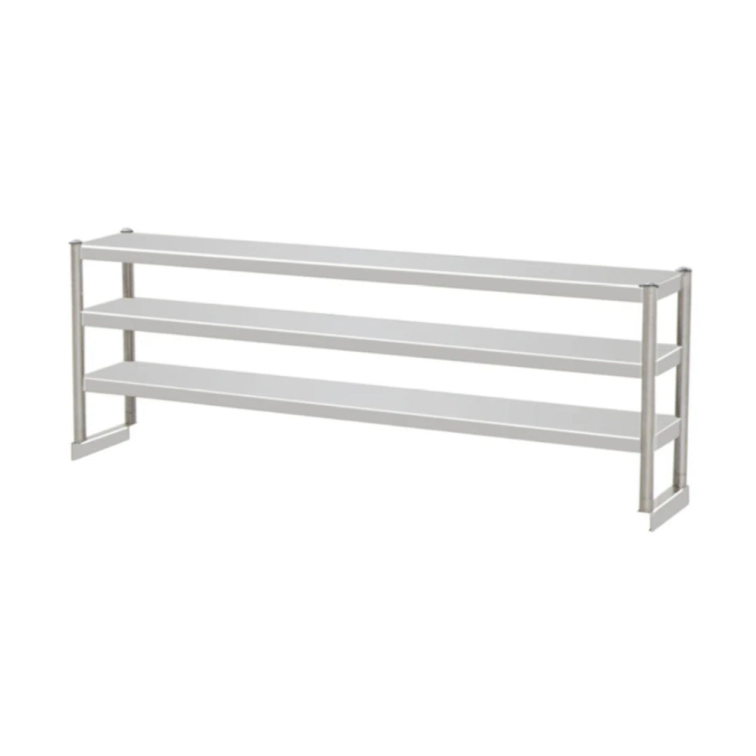 Hamoki Triple Tier Stainless Steel Overshelf