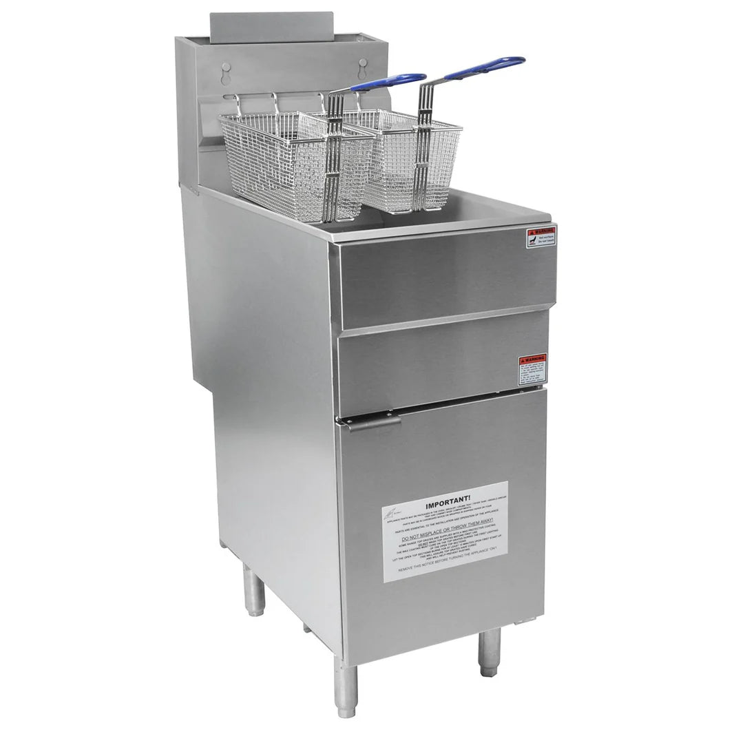 3 Burner Single Tank 23 Litre Gas Fryer