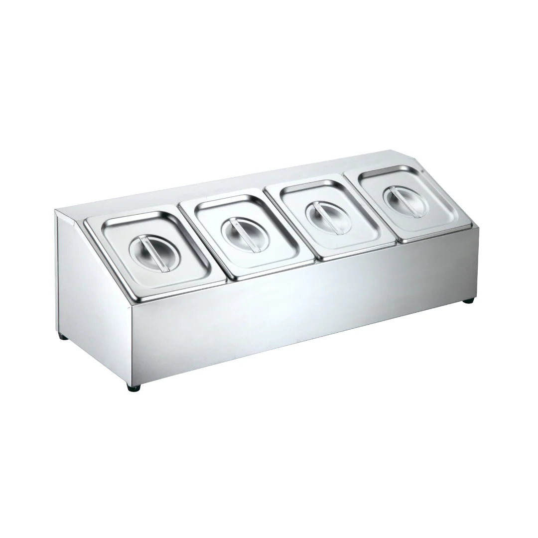 Countertop Gastronorm Pan Holder - 4 x GN 1/6 100mm