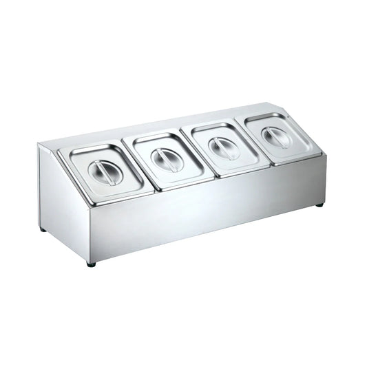 Countertop Gastronorm Pan Holder - 4 x GN 1/6 100mm
