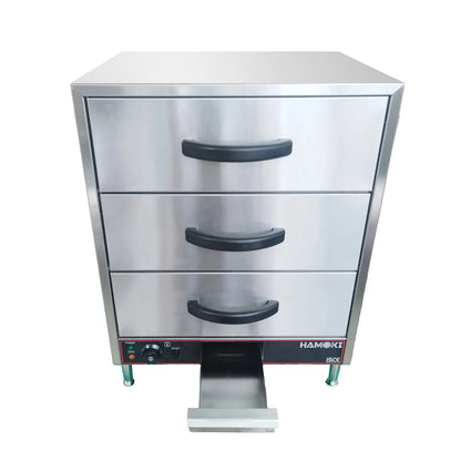 Hamoki 3 Drawer Commercial Bun Warmer / Warming Drawer Cabinet