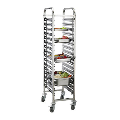 16 Tier Stainless Steel Catering Trolley