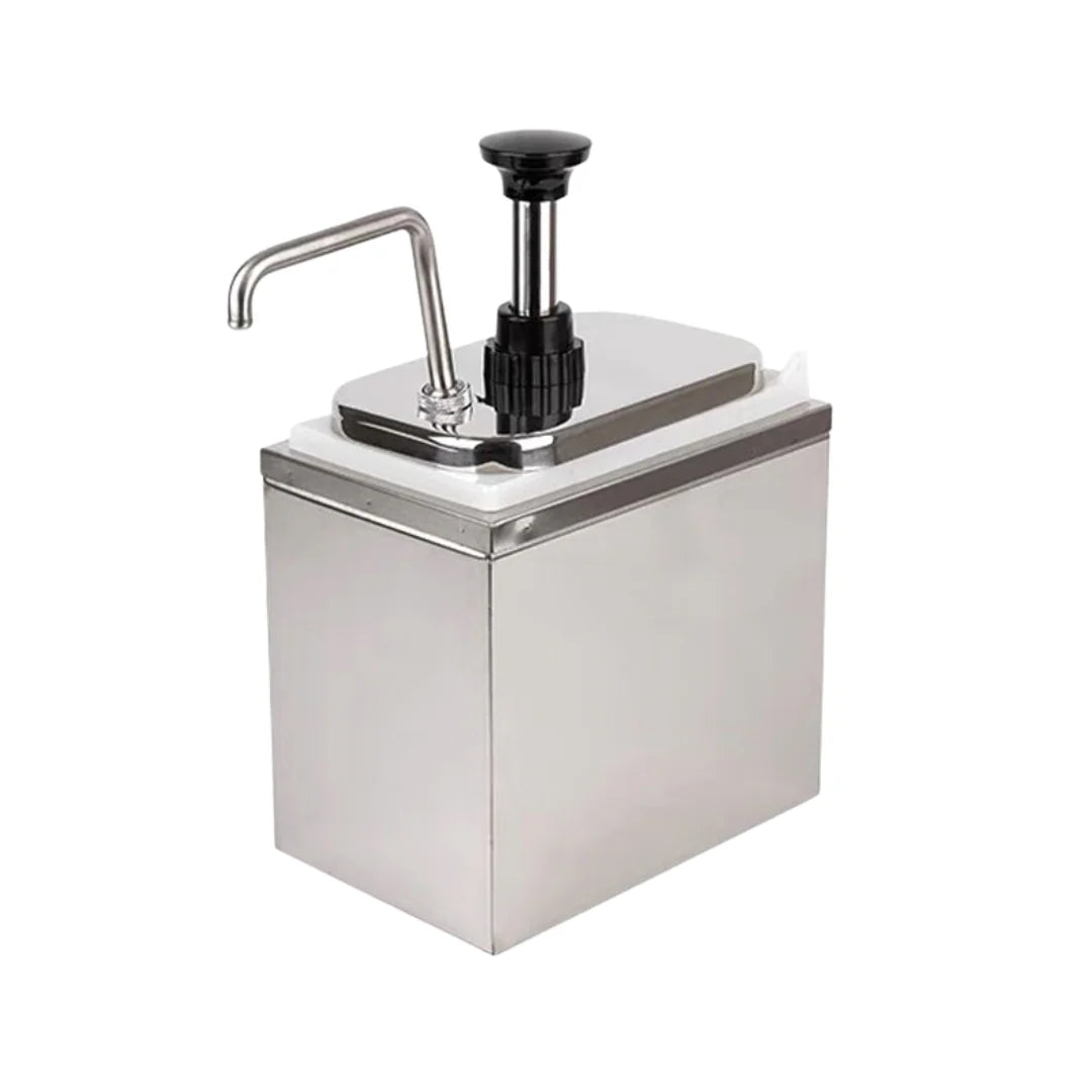Condiment/Sauce Dispenser with Stainless Steel Pump - 1 x 2 Litre
