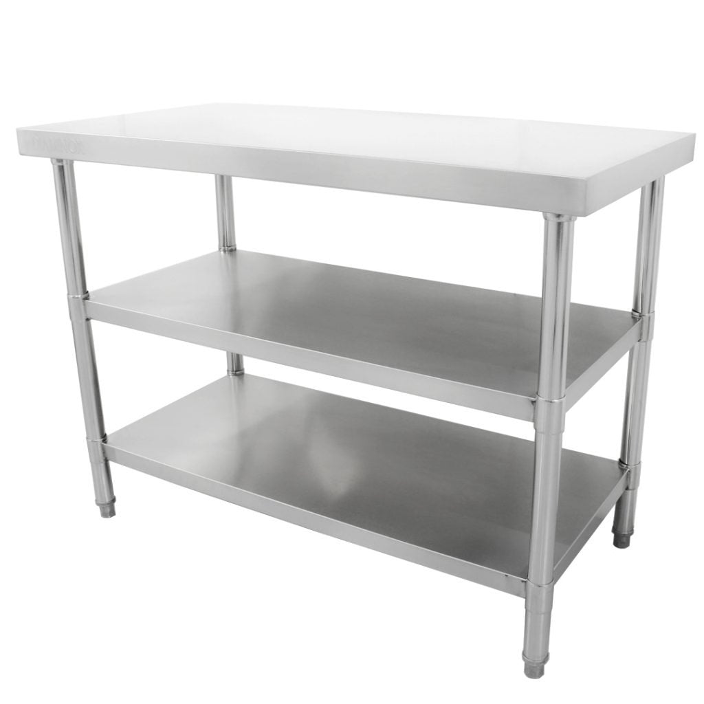 Diaminox Stainless Steel Table With 2 Shelves