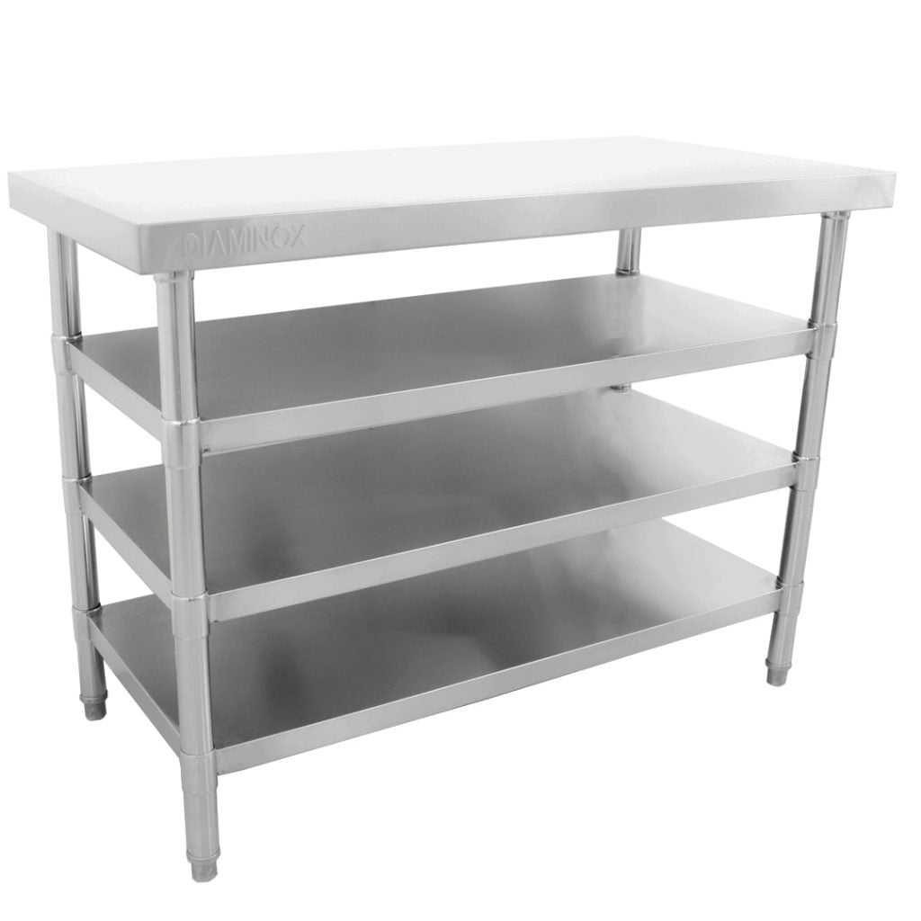 Diaminox Stainless Steel Table With 3 Shelves