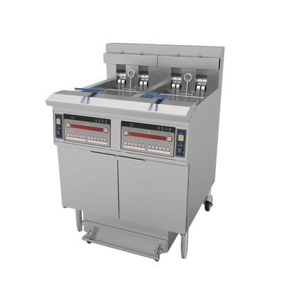 Hamoki Freestanding Electric Open Fryer 2 x 26L