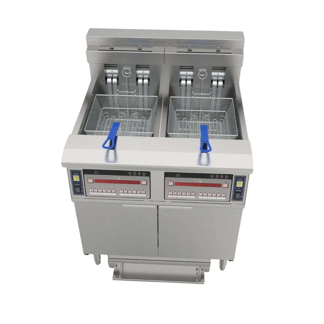 Hamoki Freestanding Electric Open Fryer 2 x 26L