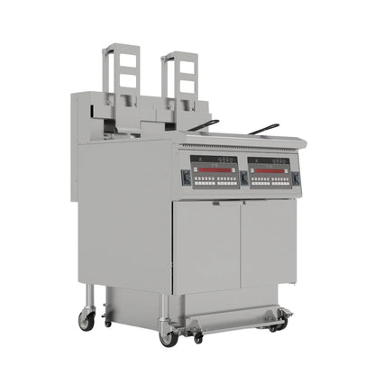 Hamoki Freestanding Electric Auto-Lift Open Fryer 2 x 26L