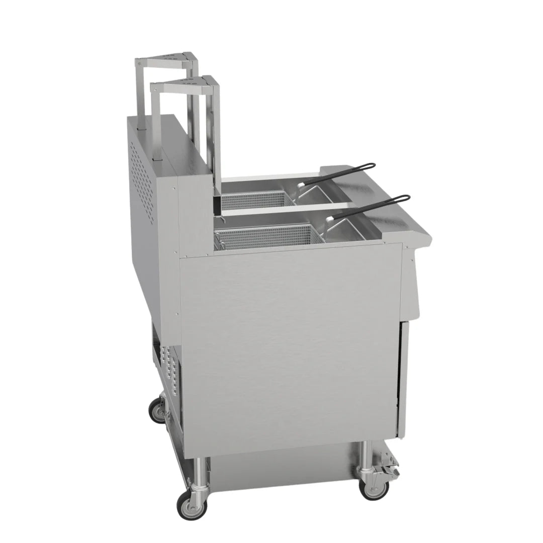 Hamoki Freestanding Electric Auto-Lift Open Fryer 2 x 26L