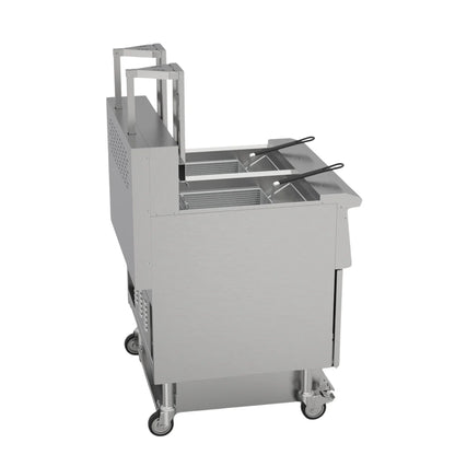 Hamoki Freestanding Electric Auto-Lift Open Fryer 2 x 26L