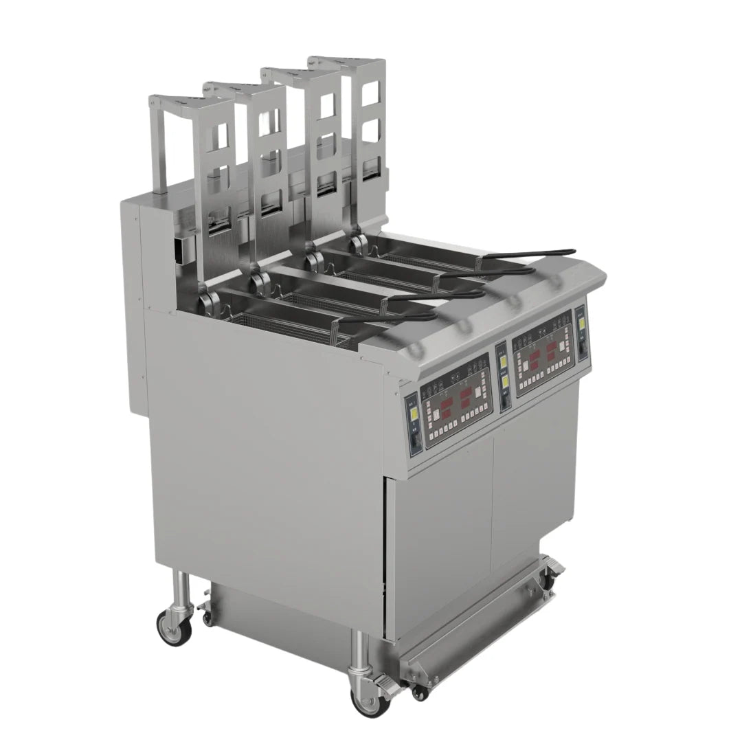 Hamoki Freestanding Electric Auto-Lift Open Fryer 4 x 13L