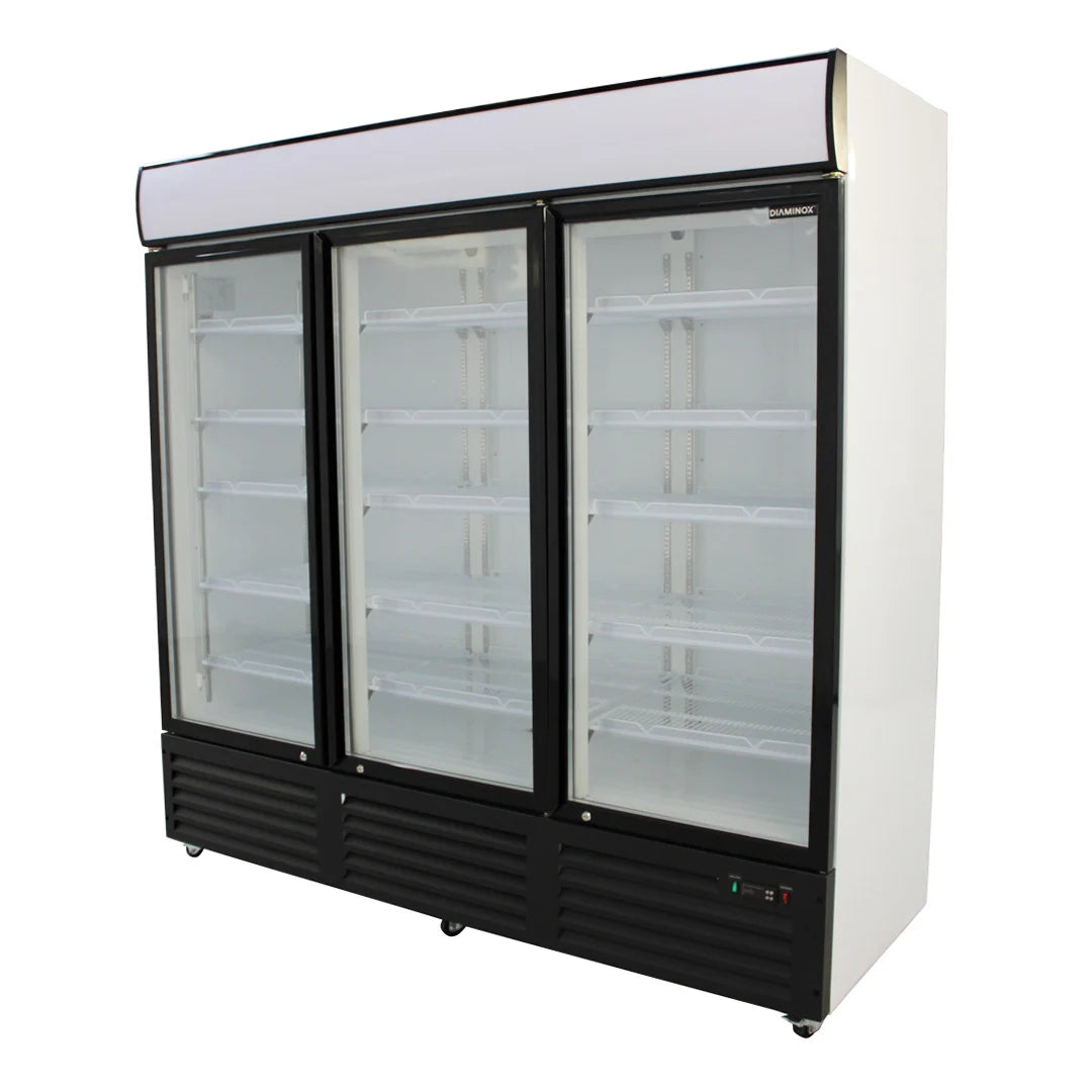 Diaminox Triple Door Upright 1500L Display Freezer