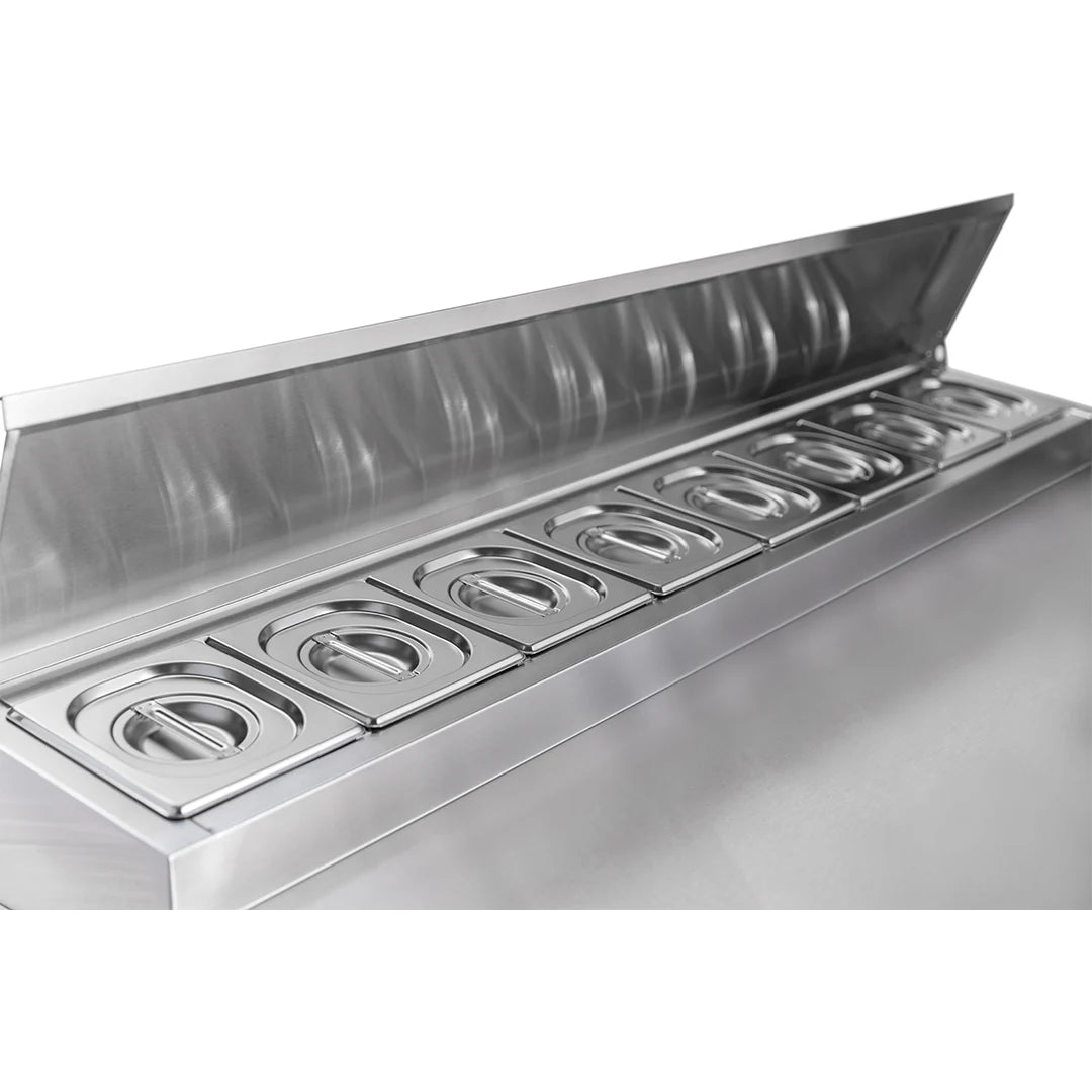 Diaminox Three Door Raised Saladette Prep Counter 385L
