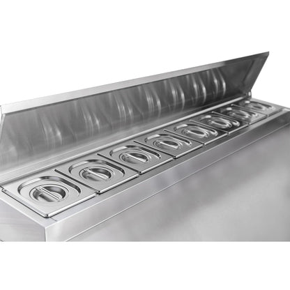 Diaminox Three Door Raised Saladette Prep Counter 385L