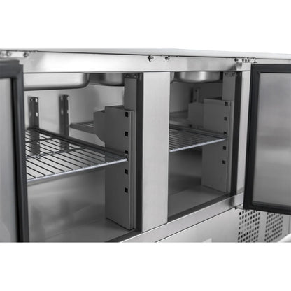 Diaminox Three Door Saladette Prep Counter