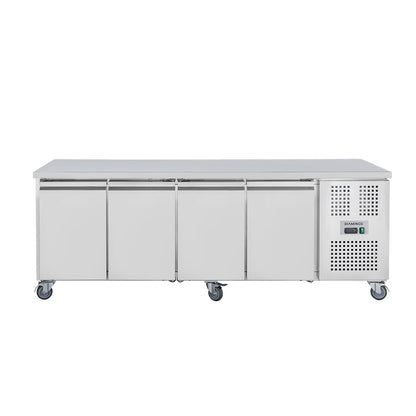Diaminox Four Door Counter Bench Fridge 421L