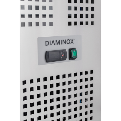 Diaminox Three Door Saladette Prep Counter with Side Worktop 294L