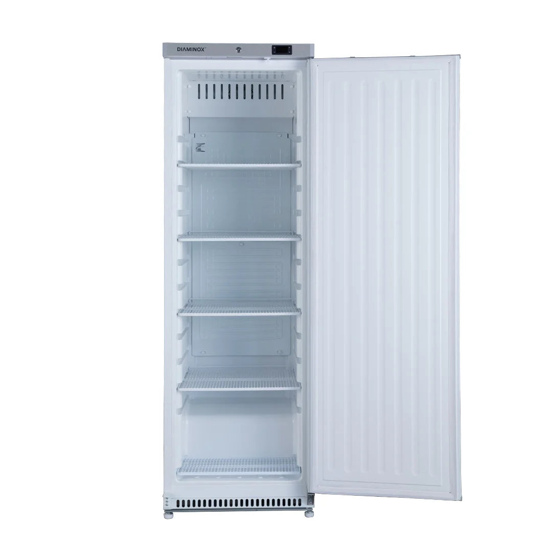 Diaminox Single Door Upright Commercial 400L Fridge - White