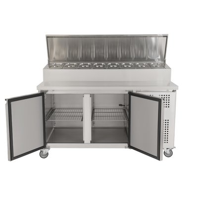 Diaminox Two Door Raised Saladette Prep Counter 200L