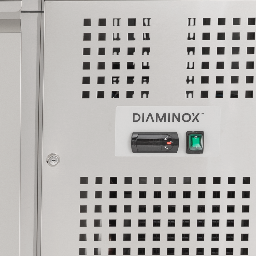 Diaminox Two Door Raised Saladette Prep Counter 200L