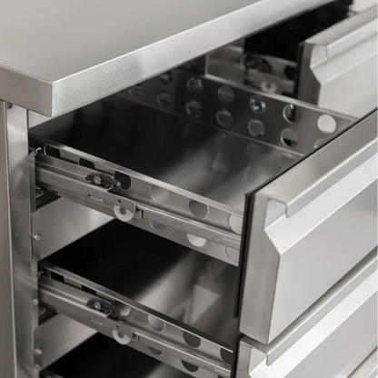 Diaminox 6 Drawer Stainless Steel Refrigerated Prep Counter