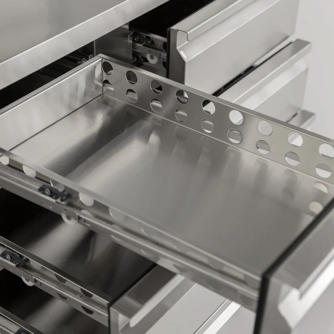 Diaminox 6 Drawer Stainless Steel Refrigerated Prep Counter