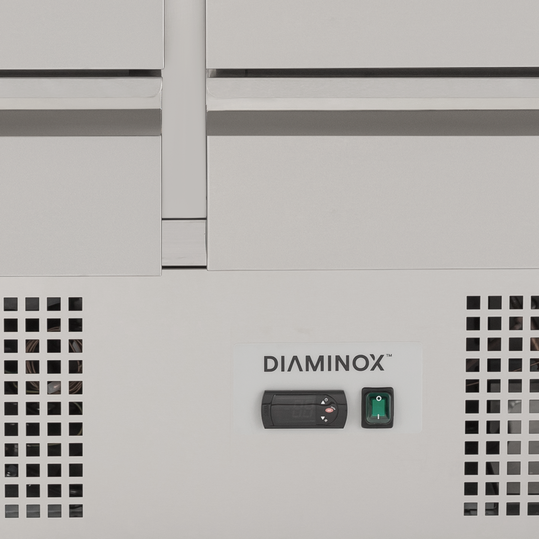 Diaminox 6 Drawer Stainless Steel Refrigerated Prep Counter