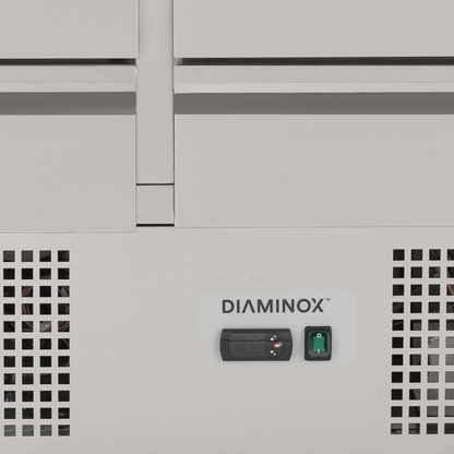 Diaminox 6 Drawer Stainless Steel Refrigerated Prep Counter