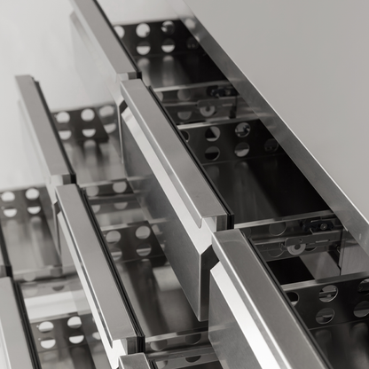 Diaminox 9 Drawer Stainless Steel Refrigerated Prep Counter