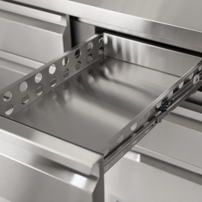 Diaminox 9 Drawer Stainless Steel Refrigerated Prep Counter