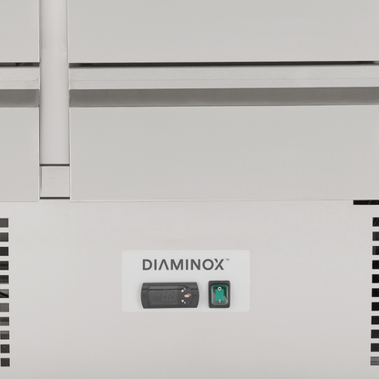 Diaminox 9 Drawer Stainless Steel Refrigerated Prep Counter
