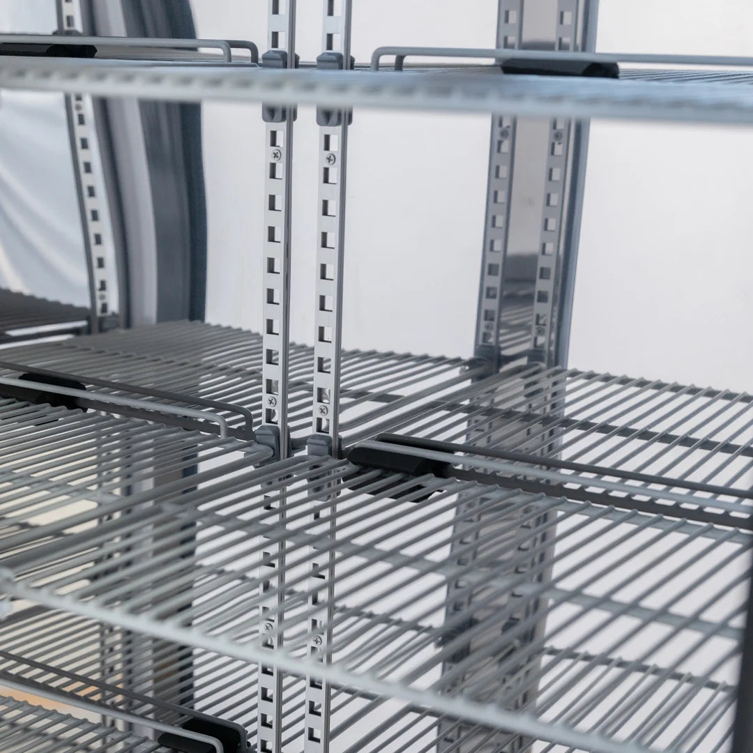 Diaminox Mirrored Upright Double Door Bottle Fridge