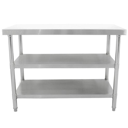 Diaminox Stainless Steel Table With 2 Shelves