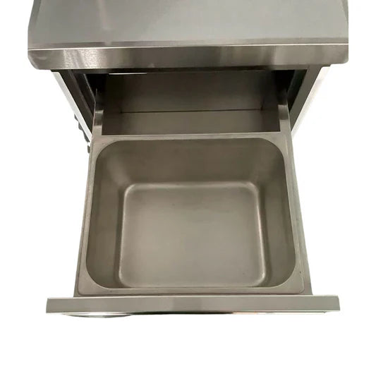 Hamoki Stainless Steel 3 Drawer Work Table Cabinet