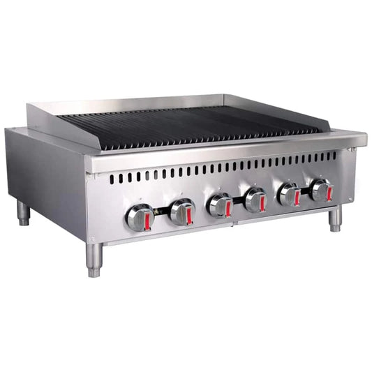 900mm 6 Burner Heavy Duty Gas Countertop Chargrill