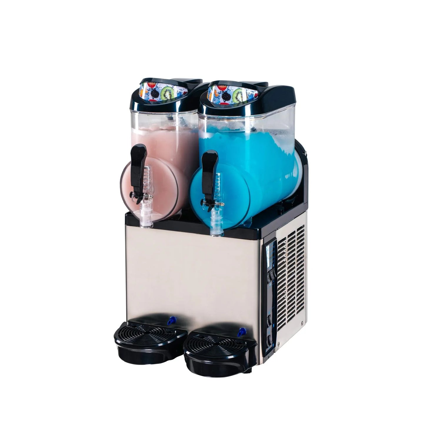 Round Dual Tank Slush Machine - 2 x 12L