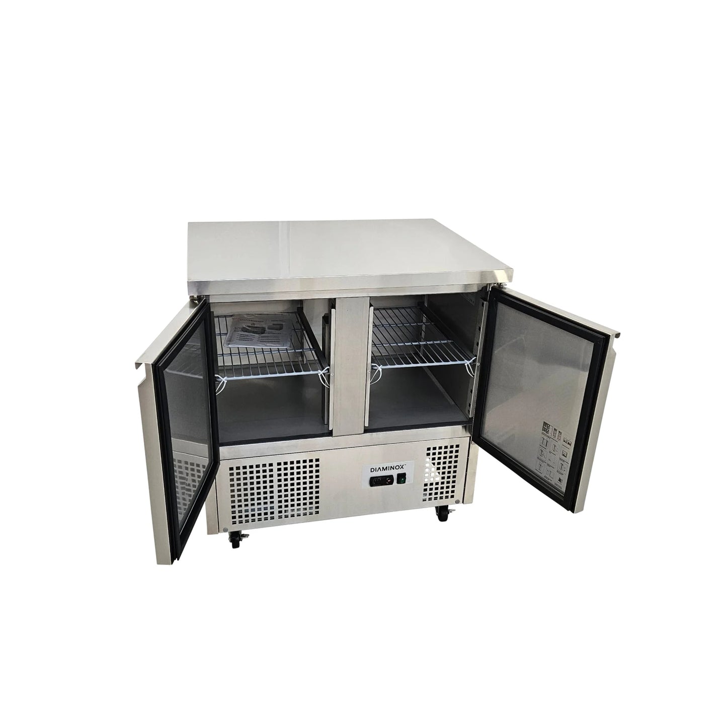 Diaminox Double Door Counter Bench Fridge 159L