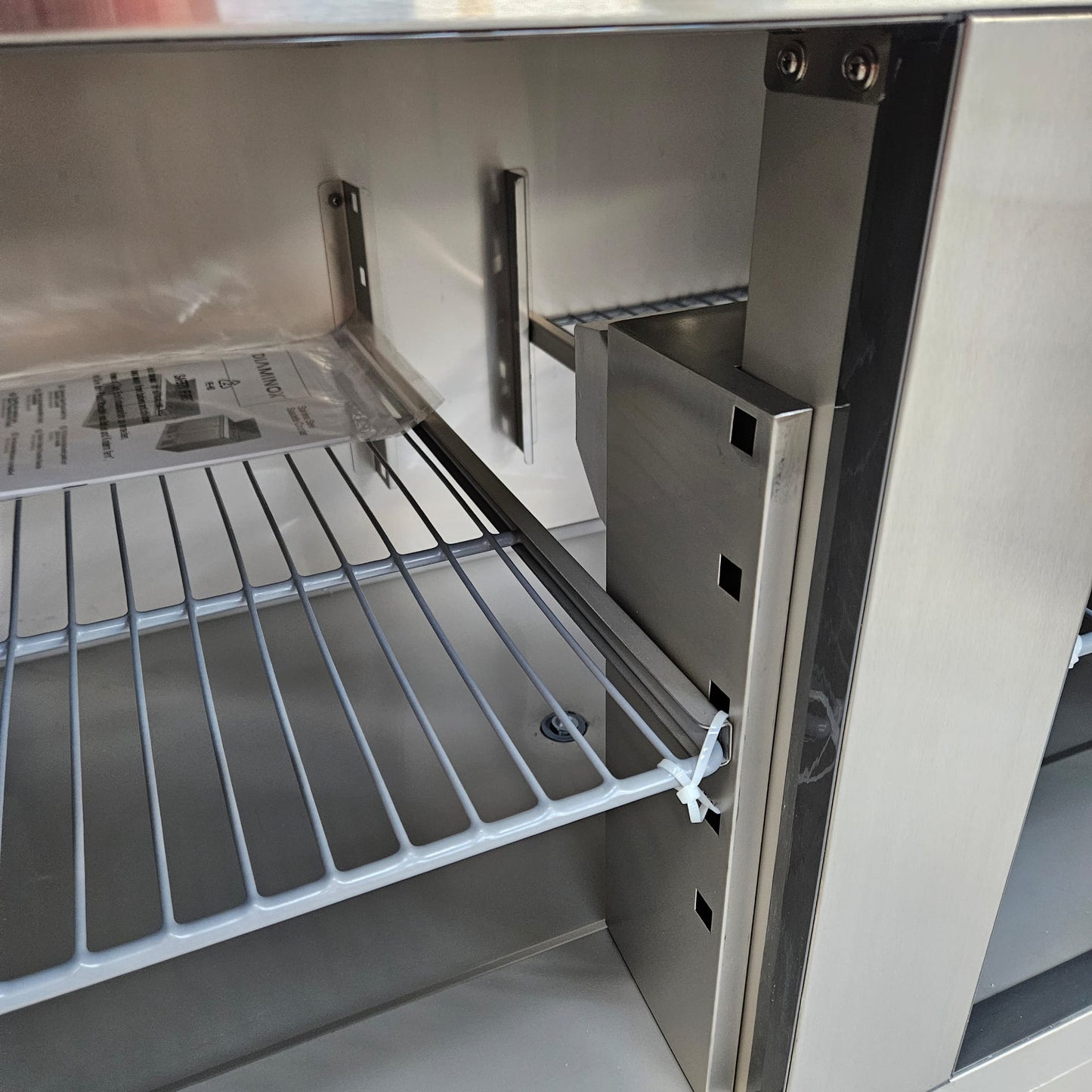 Diaminox Double Door Counter Bench Fridge 159L