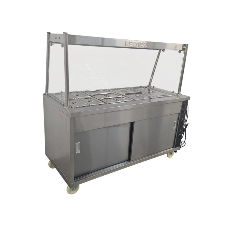 Heittox 10 Pan Heated Serveover Wet Bain Marie