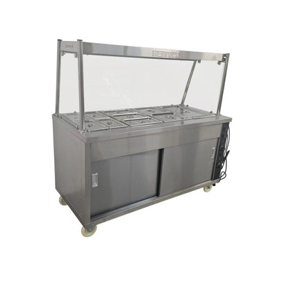 Heittox 10 Pan Heated Serveover Wet Bain Marie