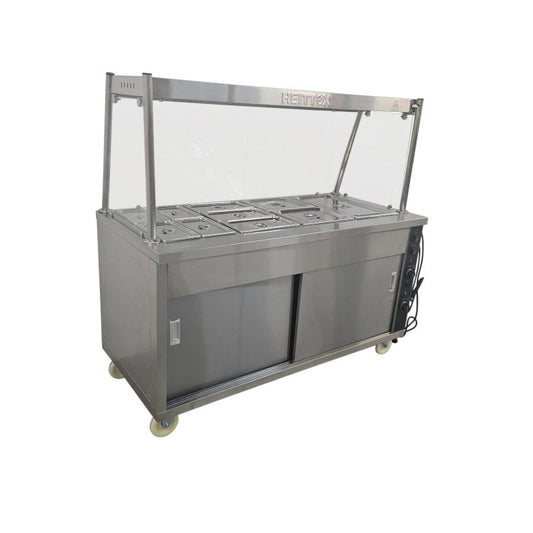 Heittox 10 Pan Heated Serveover Wet Bain Marie
