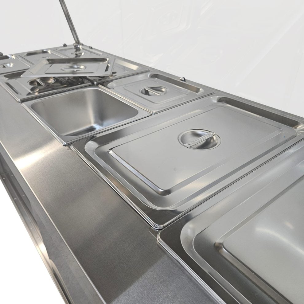 Heittox 11 Pan Heated Serveover Wet Bain Marie