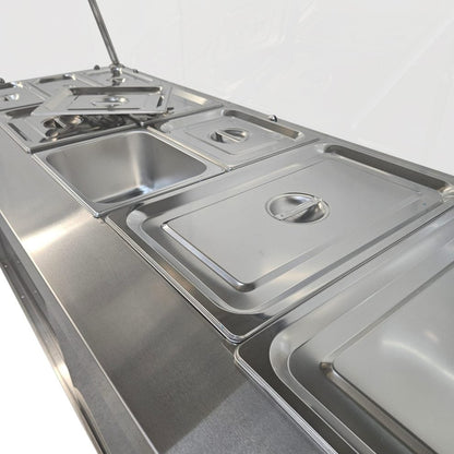 Heittox 11 Pan Heated Serveover Wet Bain Marie