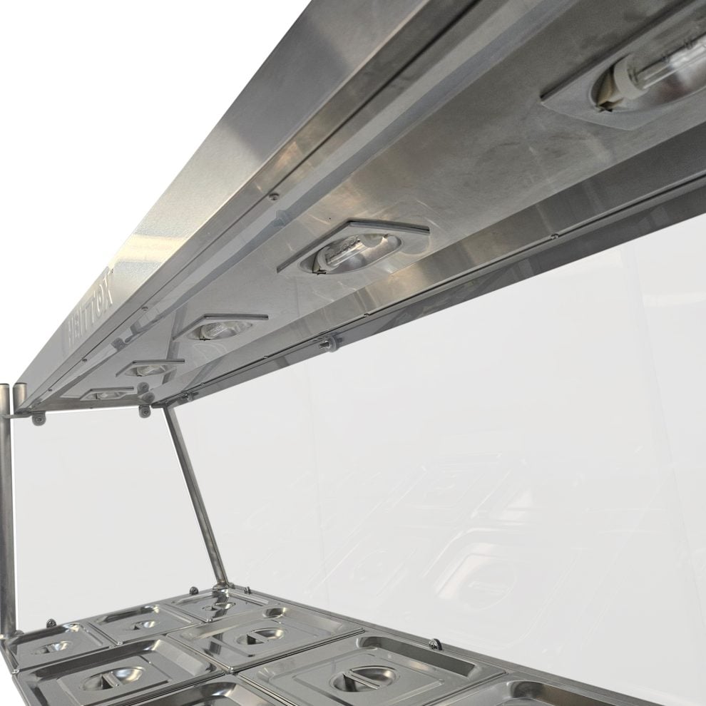 Heittox 11 Pan Heated Serveover Wet Bain Marie