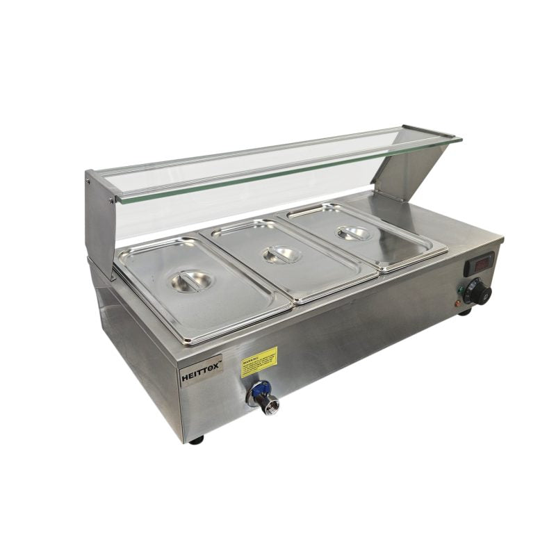 Heittox 3 Pan Electric Service Bain Marie