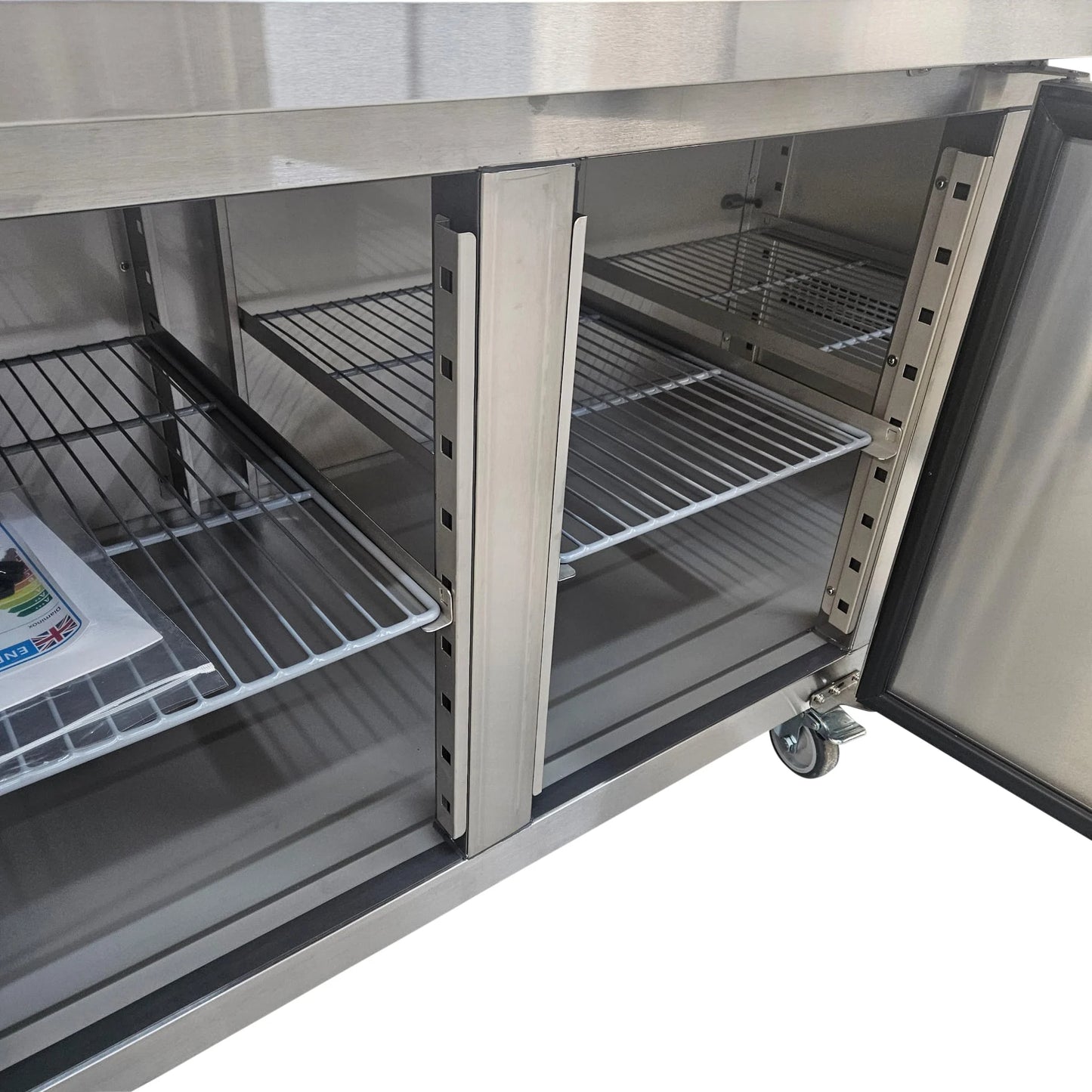 Diaminox Three Door Counter Bench Fridge 554L