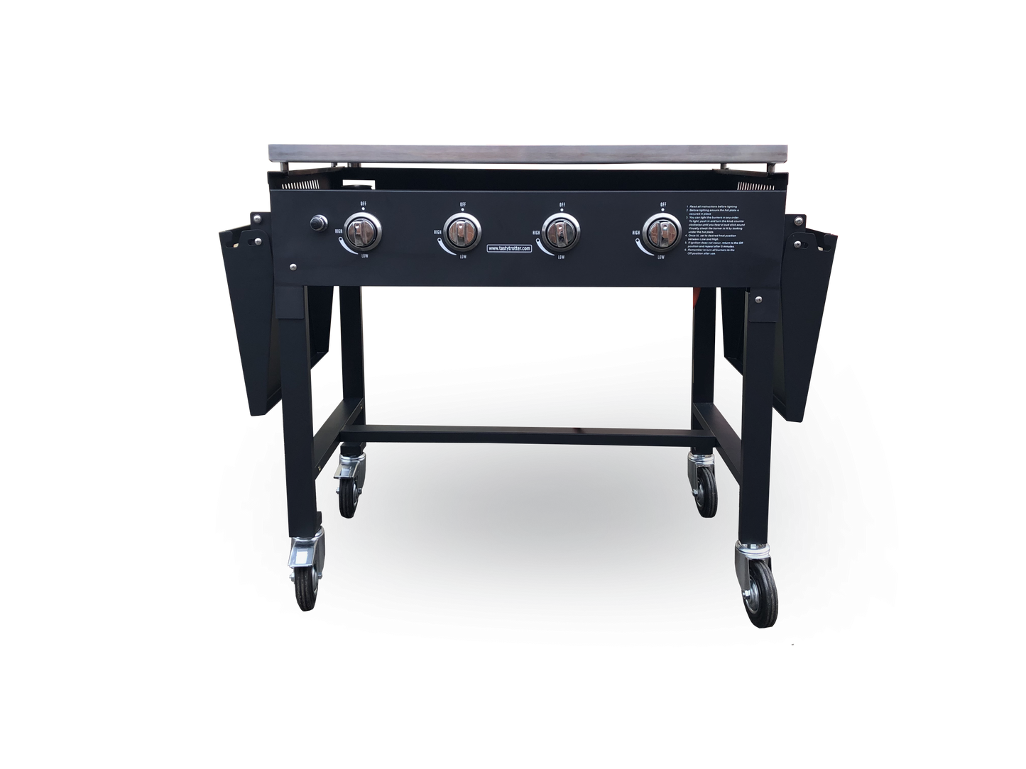 Commercial Outdoor 4 Burner Gas Griddle